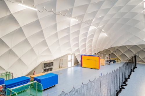 Ausstattung Traglufthalle als Sporthalle