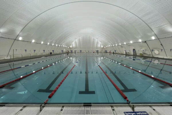 Freibad Dürwiß geht in die zweite Traglufthallensaison